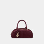 Compact Dome Satchel Bag with Shoulder Strap