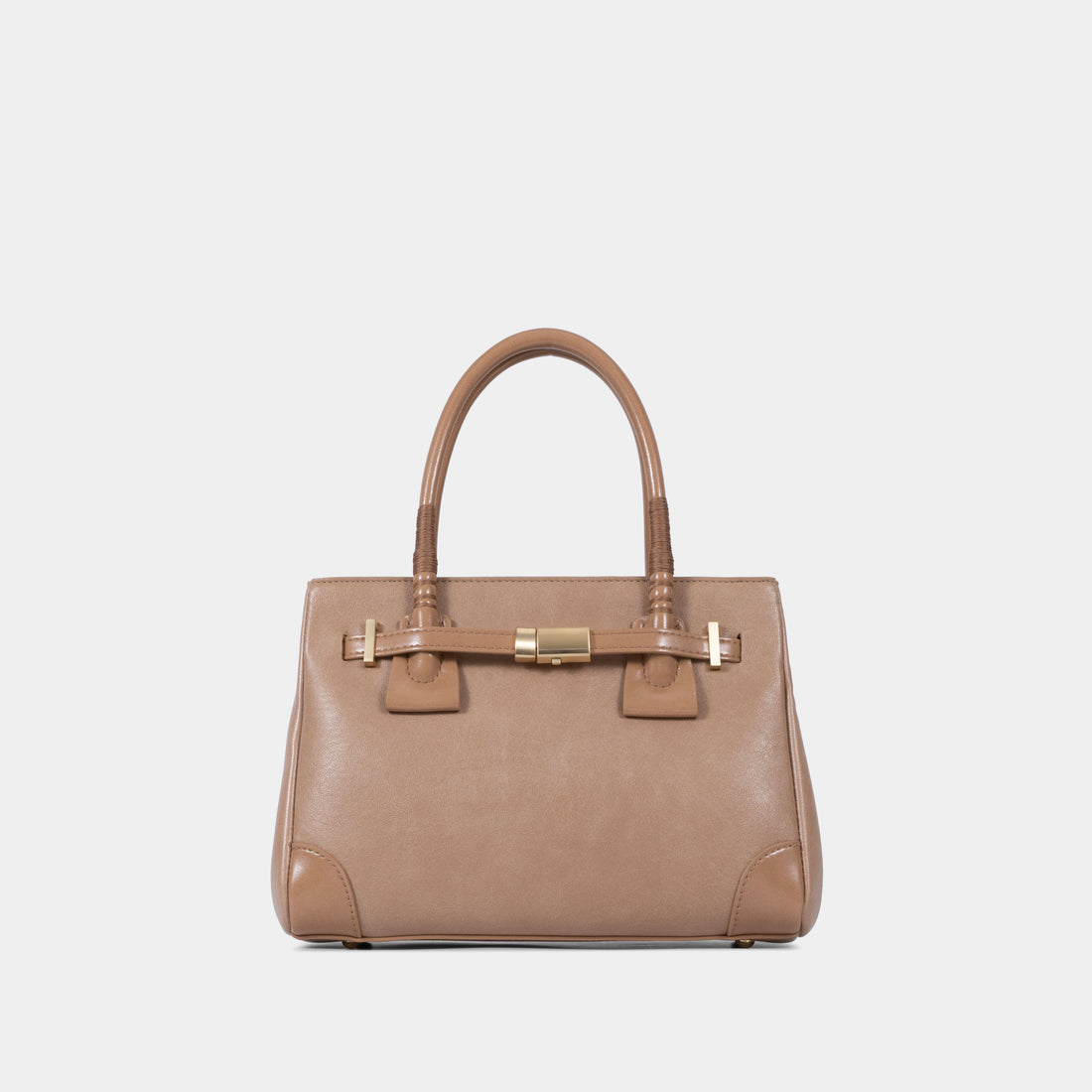 Structured PVC Double-Handle Satchel