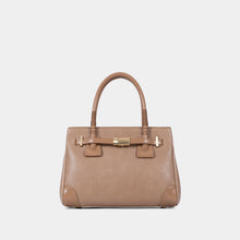 Structured PVC Double-Handle Satchel