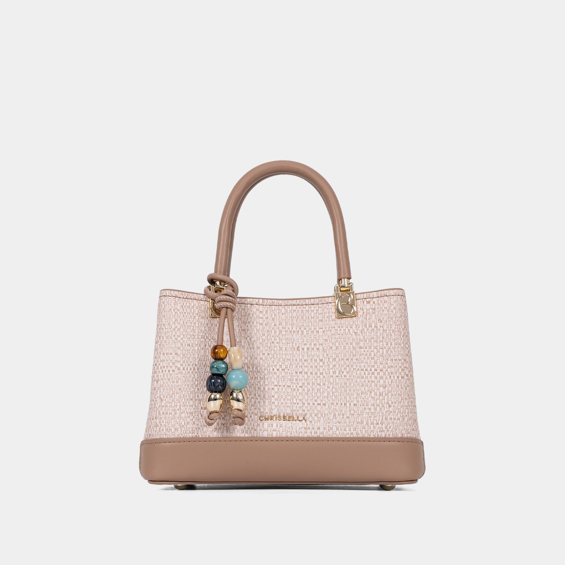 Mini Satchel Bag with Decorative Charm