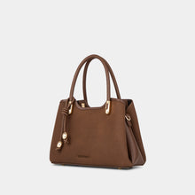 Charm Detail Double-Handle Satchel Bag