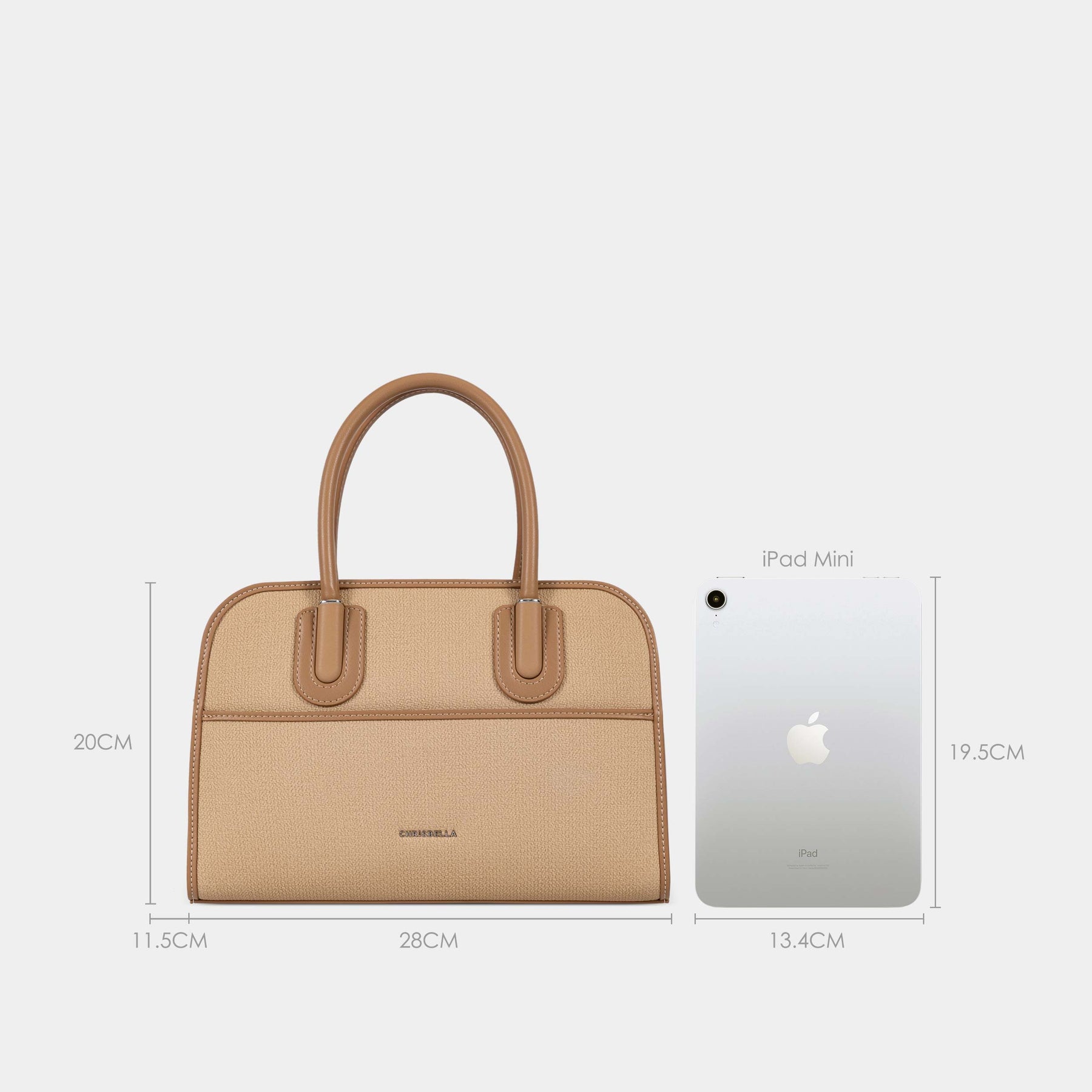 Structured Double-Handle Satchel Bag