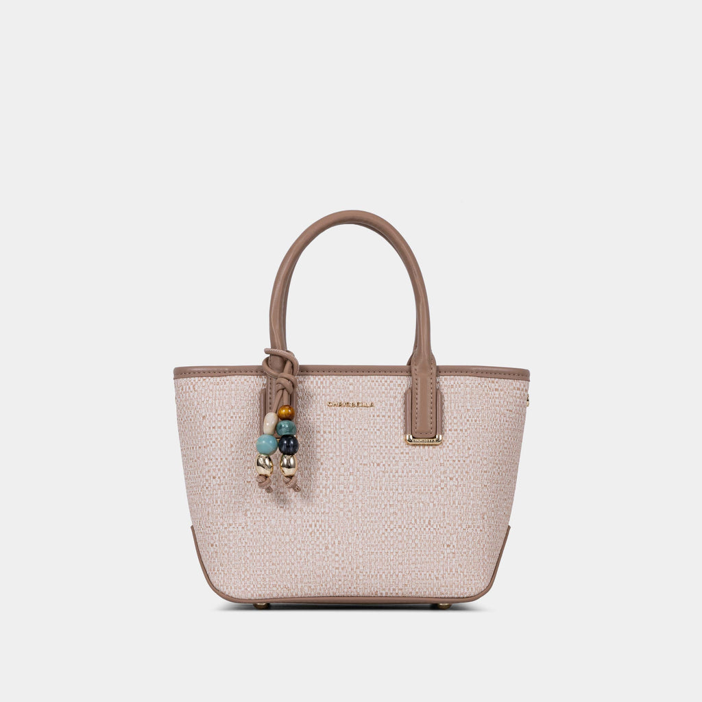 Sac Structuré avec Breloque et Pochette à Cartes