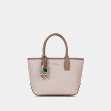 Charm Detail Satchel with Card Pouch