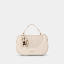 Two-Tone Double-Handle Satchel Bag