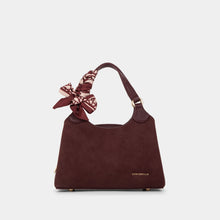 Scarf-Handle Double-Handle Satchel Bag