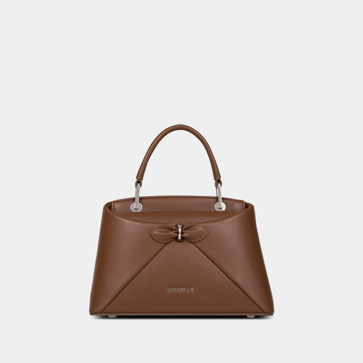 Sac à main avec nœud élégant et coffret cadeau fleuri