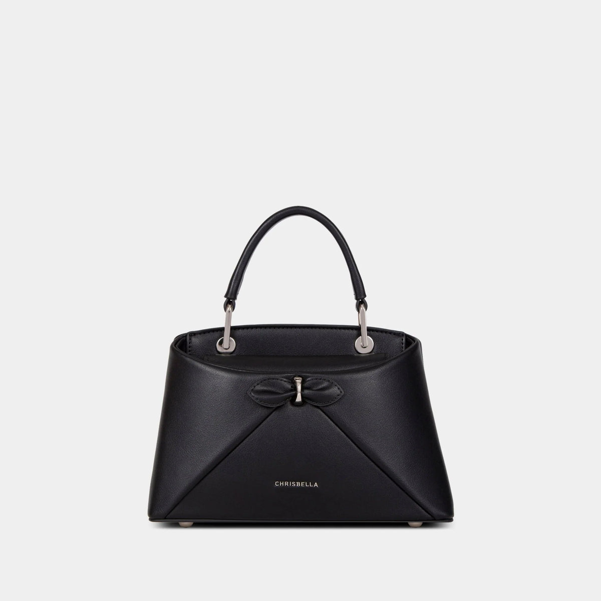 Sac à main avec nœud élégant et coffret cadeau fleuri