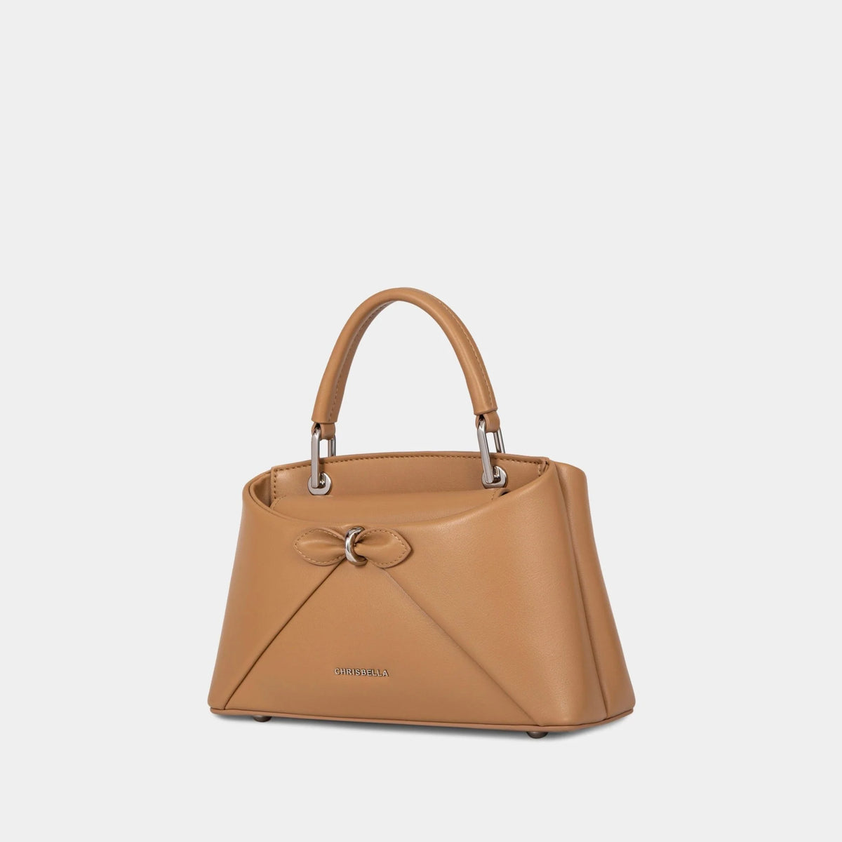 Sac à main avec nœud élégant et coffret cadeau fleuri