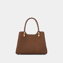 Charm Detail Double-Handle Satchel Bag