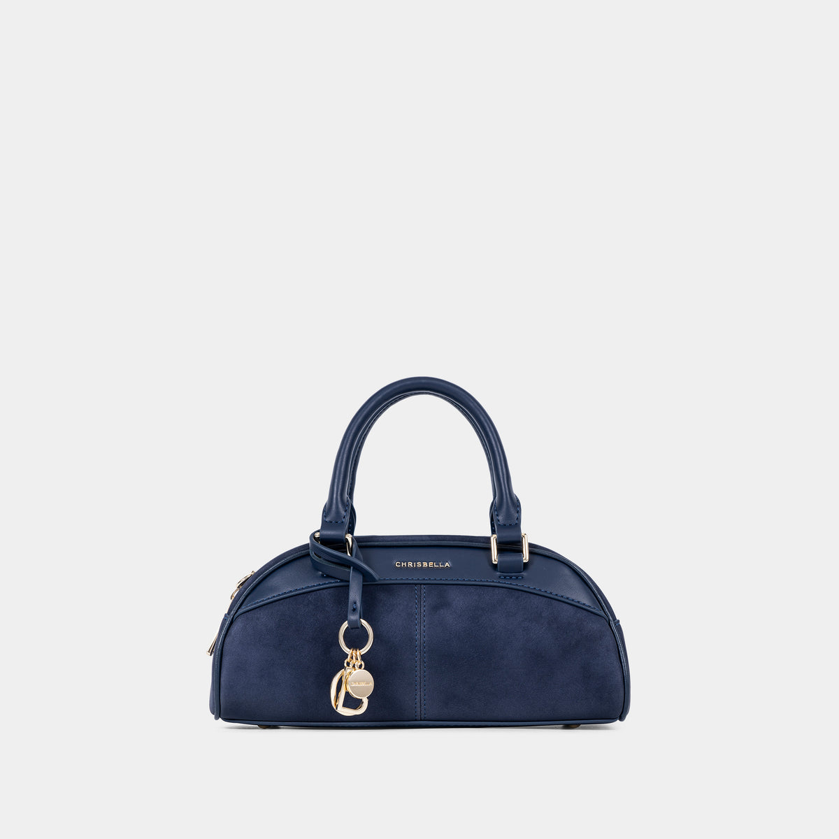 Compact Dome Satchel Bag with Shoulder Strap