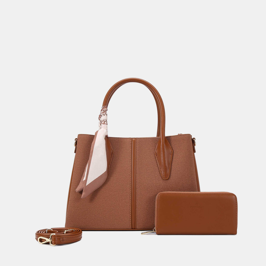 Sac Évasé Structuré avec Foulard