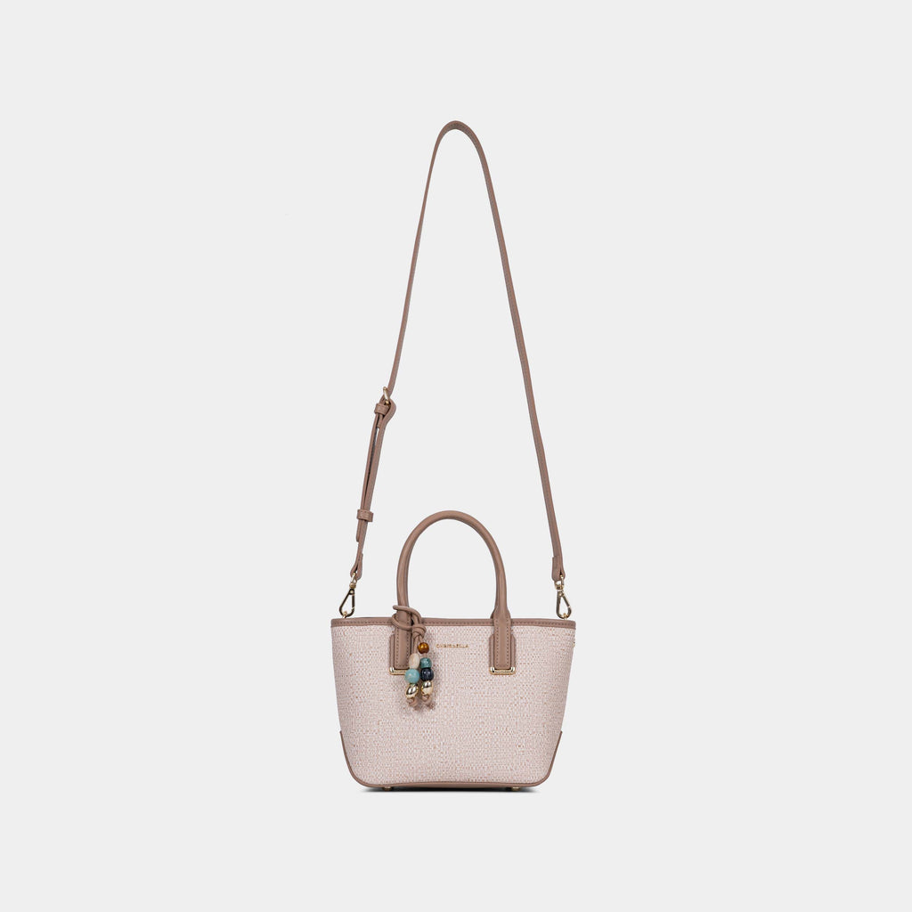 Sac Structuré avec Breloque et Pochette à Cartes