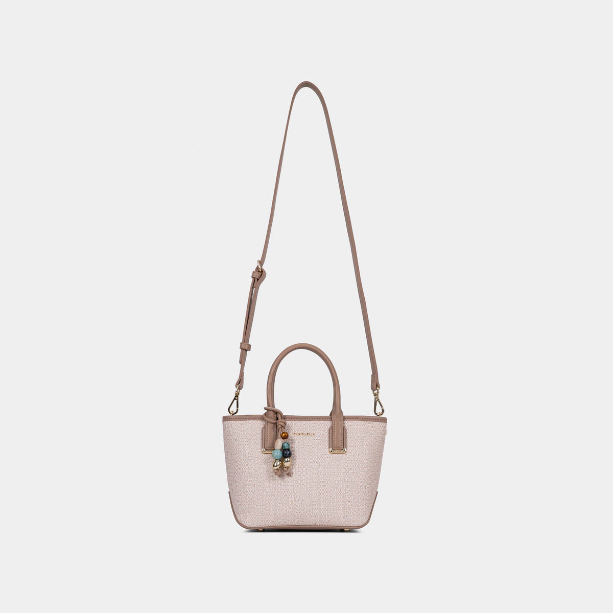 Sac Structuré avec Breloque et Pochette à Cartes