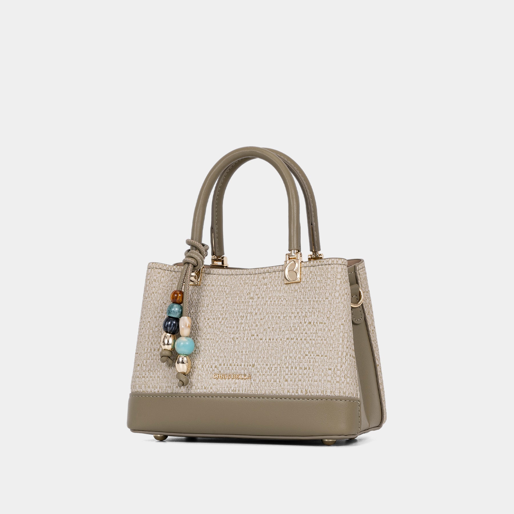 Mini Satchel Bag with Decorative Charm