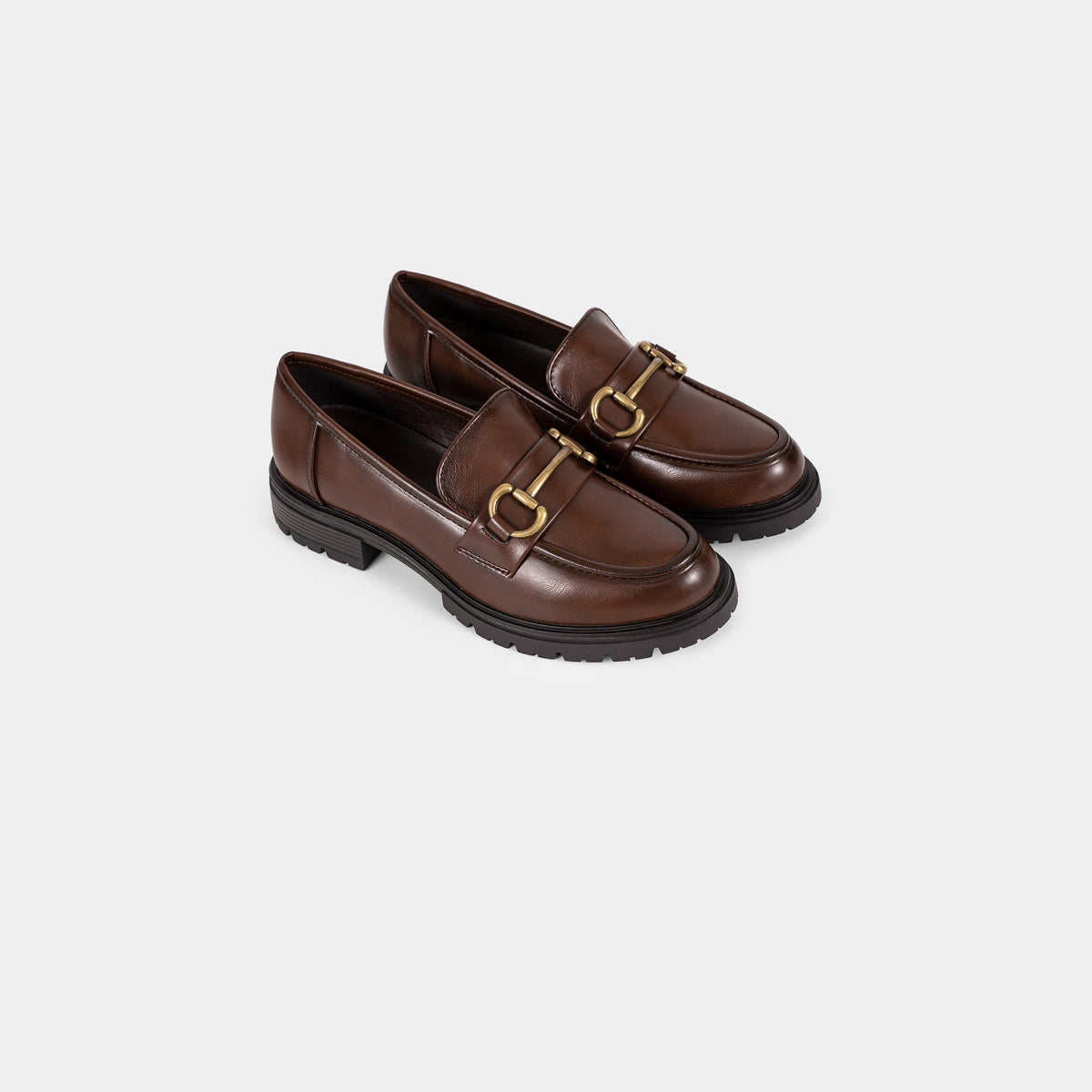 Mocassins à Semelle Épaisse avec Détail Horsebit