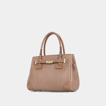 Structured PVC Double-Handle Satchel