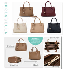 Compact Double-Handle Crossbody Satchel - colors and details