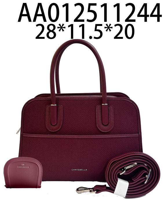 Structured Double-Handle Satchel Bag - main view