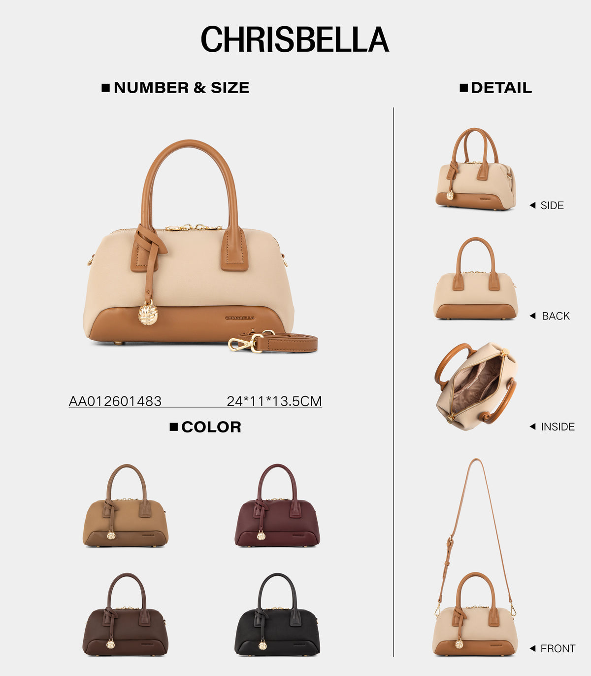 Sac à main Chrisbella bicolore — Élégance du quotidien