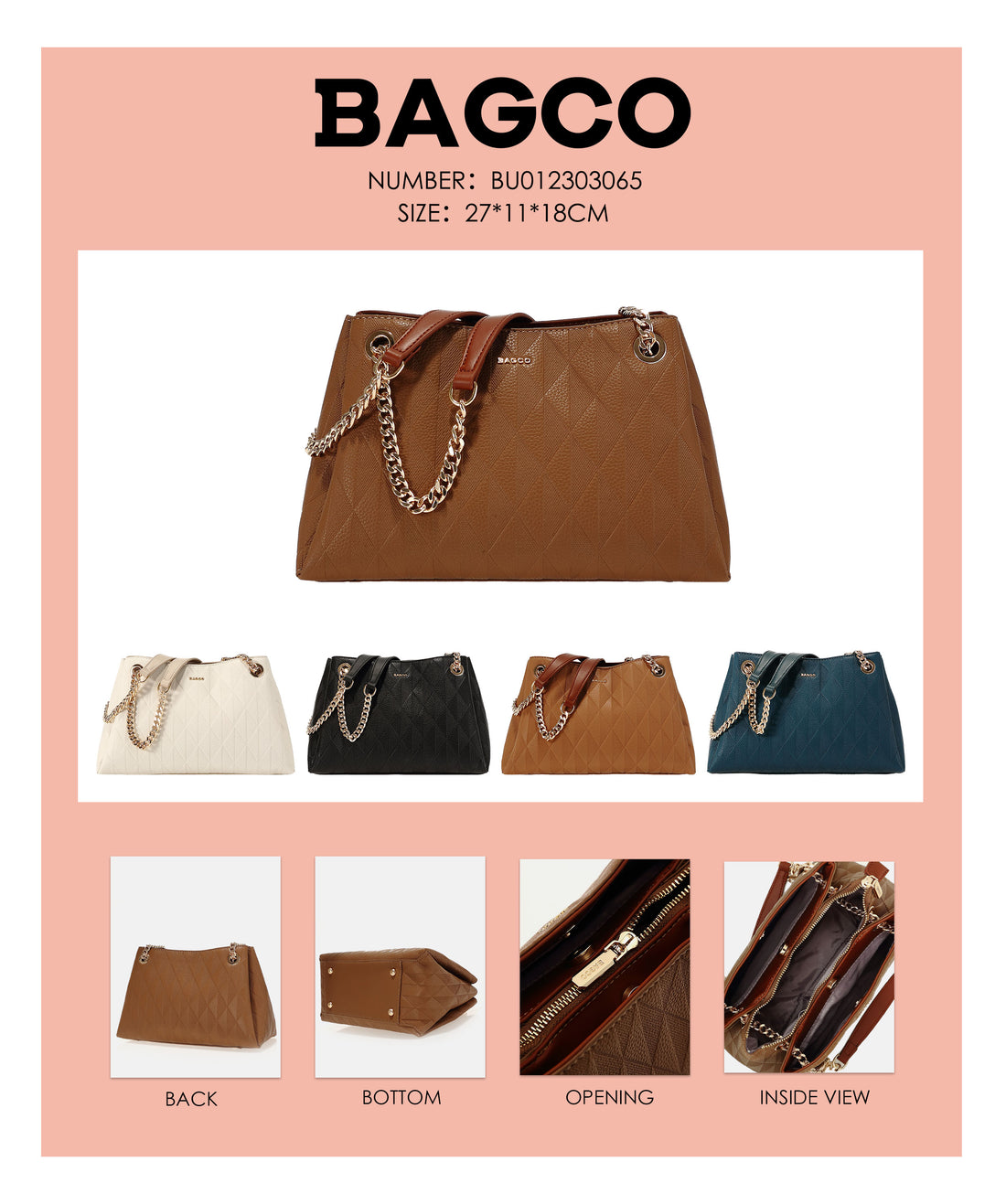 Chrisbella tote bag Bronze BU012303065
