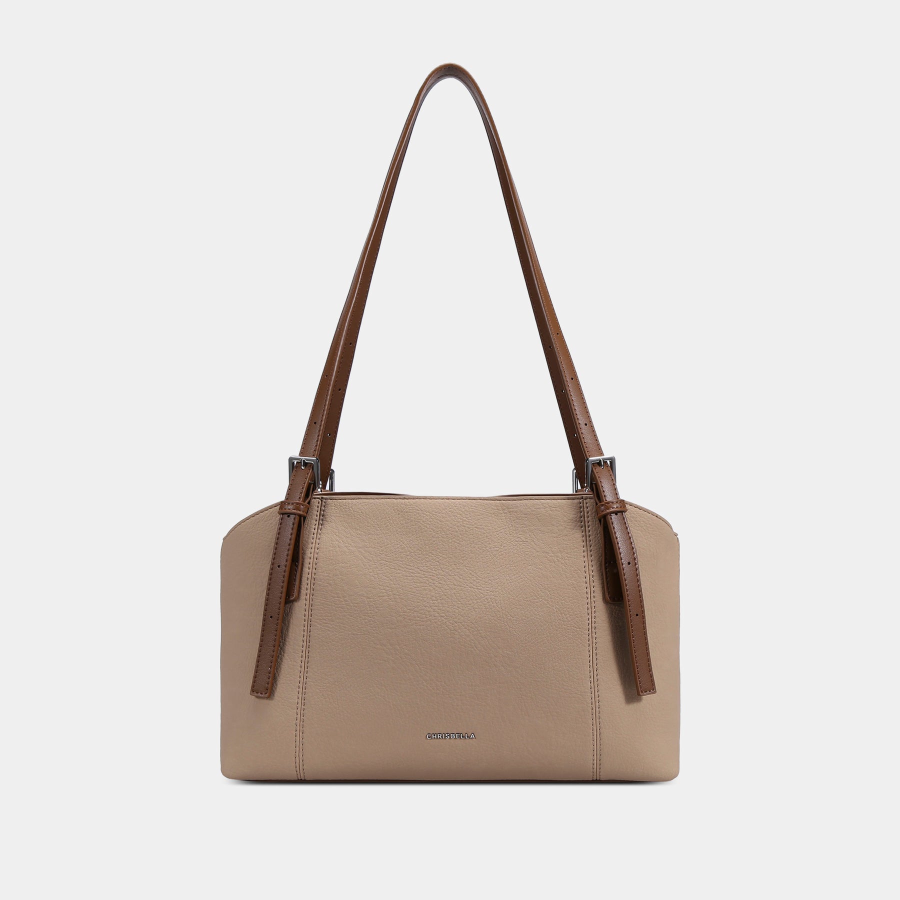 Slim Double-Handle Shoulder Tote Bag