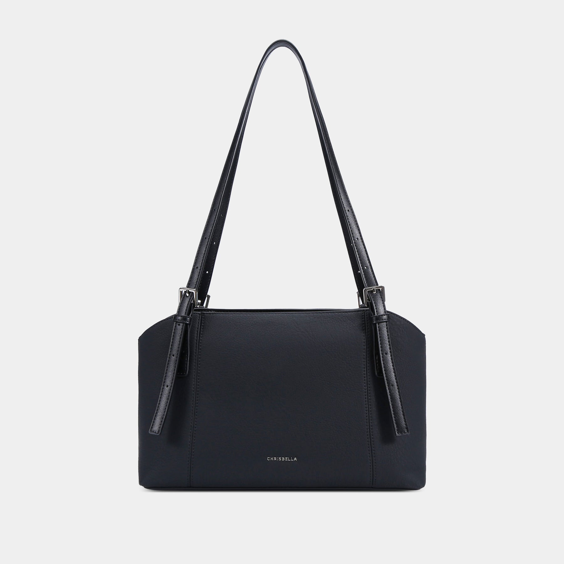 Slim Double-Handle Shoulder Tote Bag