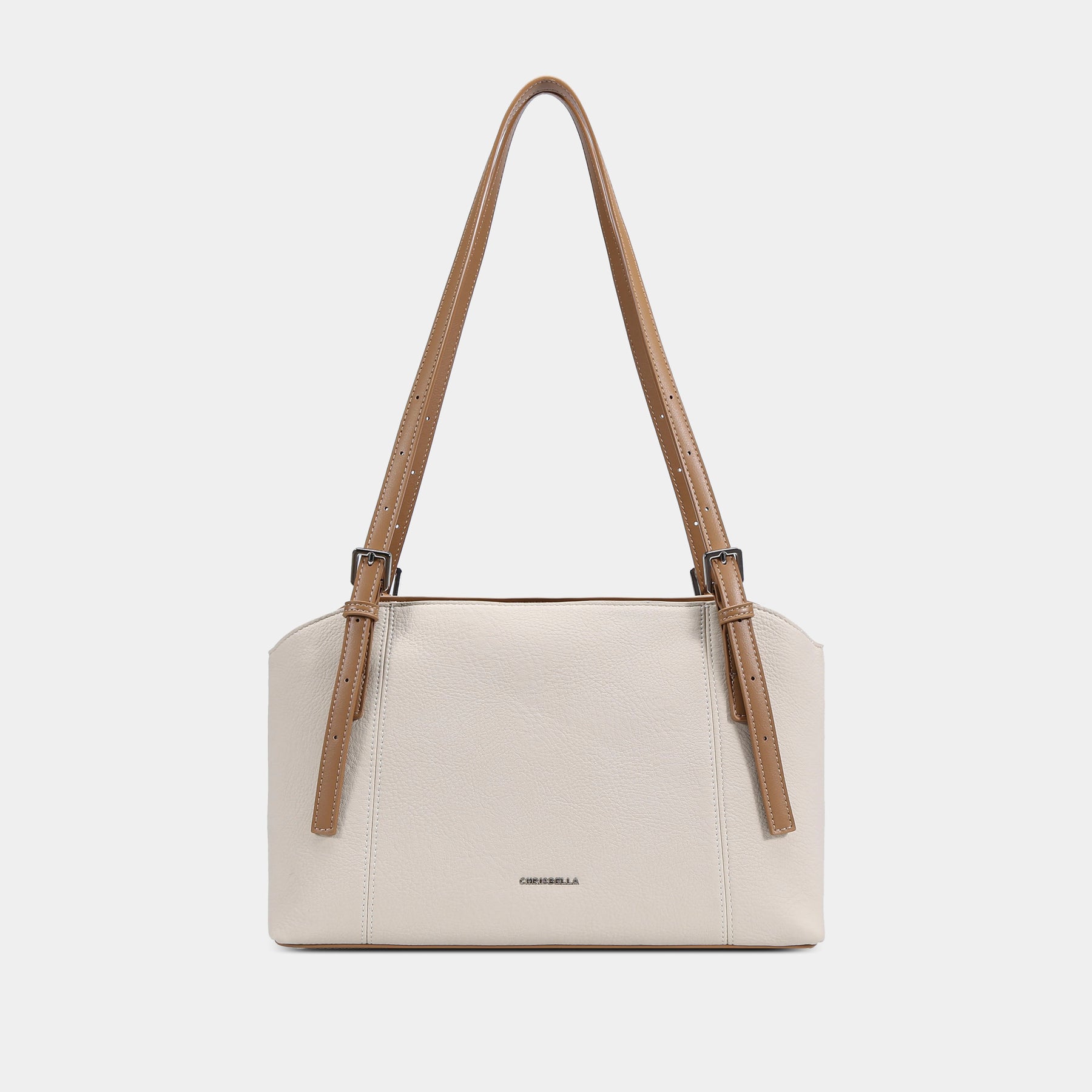 Slim Double-Handle Shoulder Tote Bag