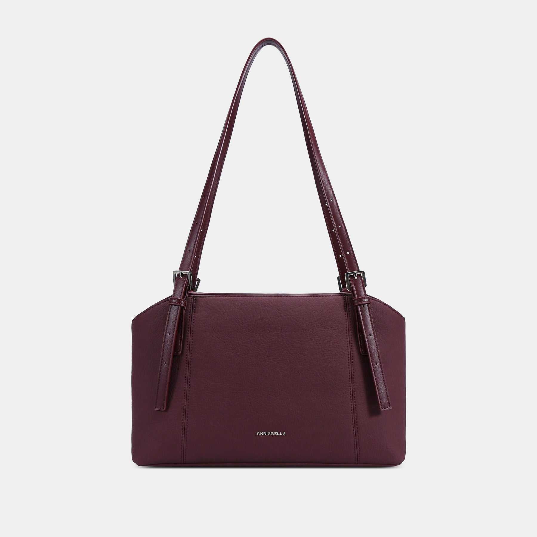 Slim Double-Handle Shoulder Tote Bag
