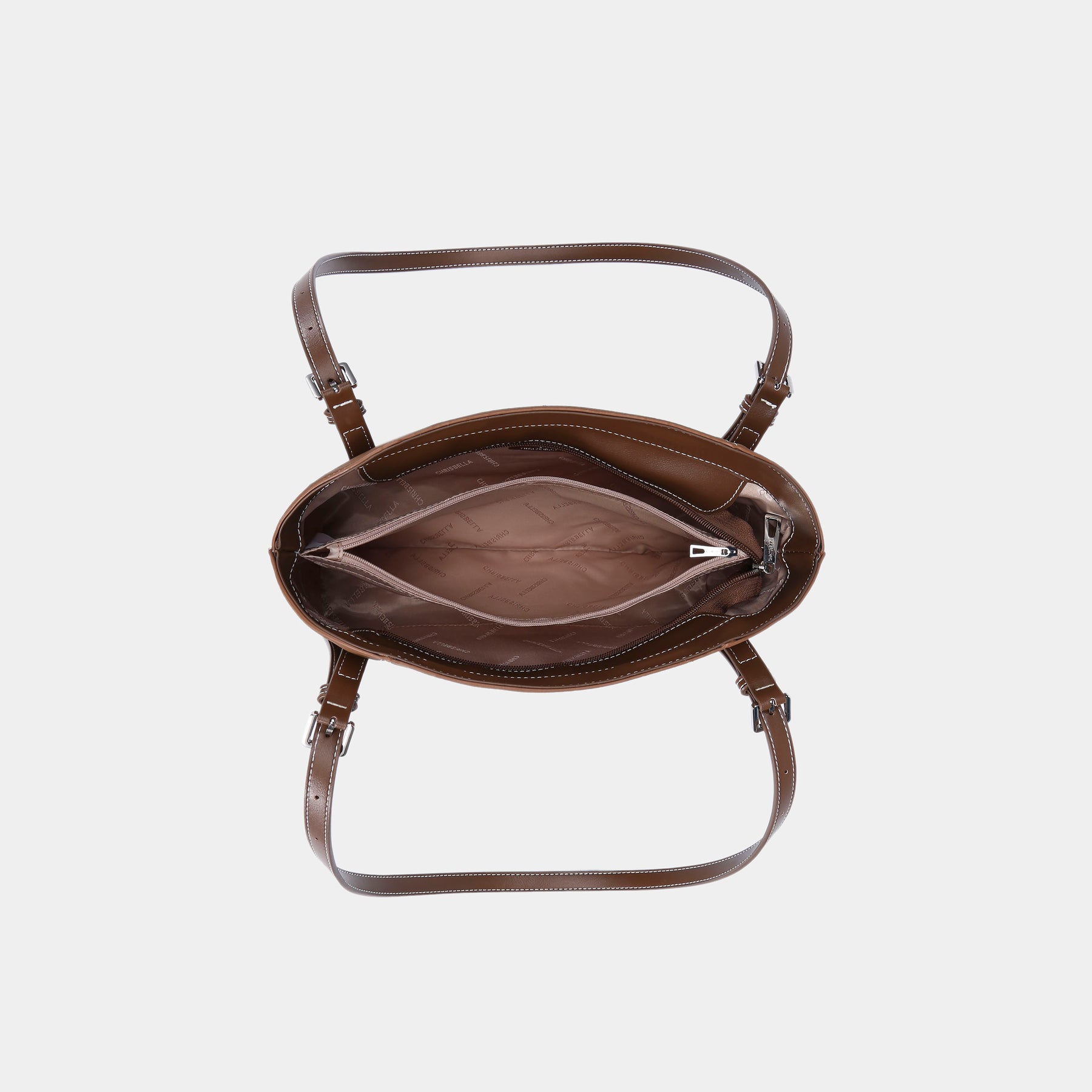 Slim Double-Handle Shoulder Tote Bag