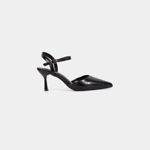Textured-Finish Pointed-Toe Ankle-Strap Pumps