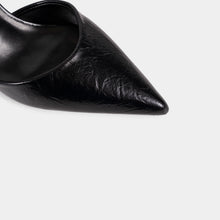 Textured-Finish Pointed-Toe Ankle-Strap Pumps