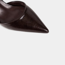 Textured-Finish Pointed-Toe Ankle-Strap Pumps