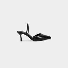 Textured-Finish Pointed-Toe Slingback Pumps