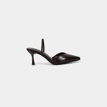 Textured-Finish Pointed-Toe Slingback Pumps
