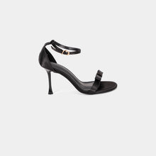 Smooth-Finish Ankle-Strap Sandals with Bow Detail