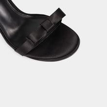 Smooth-Finish Ankle-Strap Sandals with Bow Detail