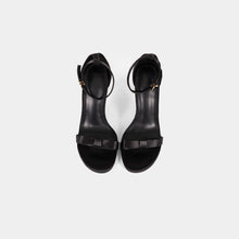 Smooth-Finish Ankle-Strap Sandals with Bow Detail