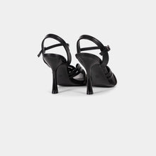 Crystal-Trimmed Sheer Mesh Ankle-Strap Sandals