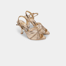 Crystal-Trimmed Sheer Mesh Ankle-Strap Sandals