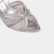Crystal-Trimmed Sheer Mesh Ankle-Strap Sandals