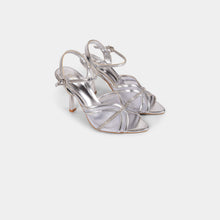 Crystal-Trimmed Sheer Mesh Ankle-Strap Sandals