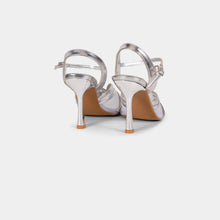 Crystal-Trimmed Sheer Mesh Ankle-Strap Sandals