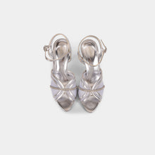 Crystal-Trimmed Sheer Mesh Ankle-Strap Sandals