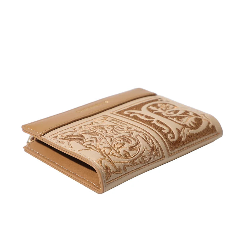Chrisbella embroidery small wallet 2