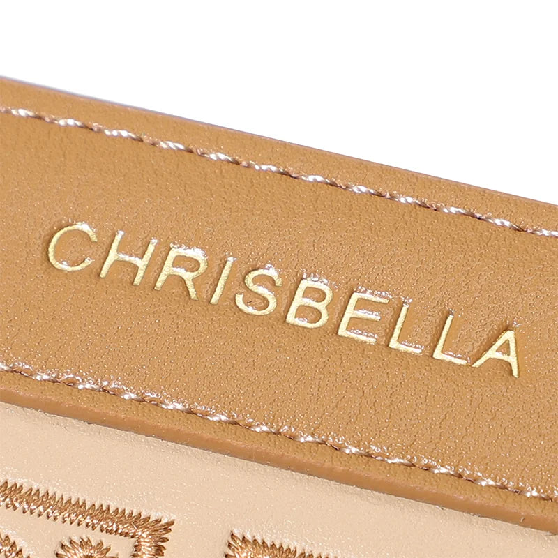 Chrisbella embroidery small wallet 4