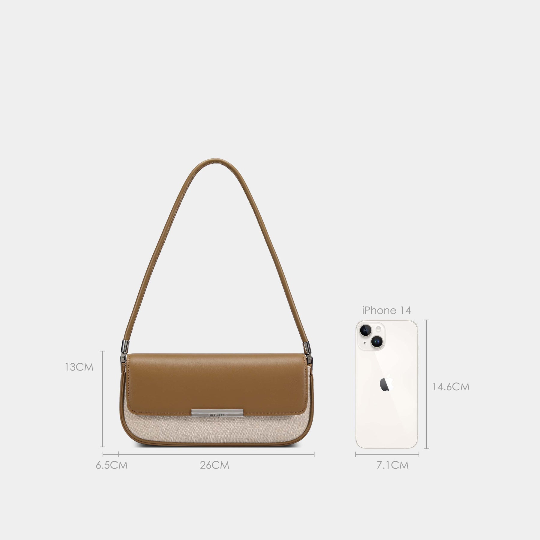 Slim East-West Shoulder Bag